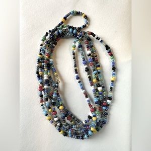 Single strand beaded necklace, from Africa